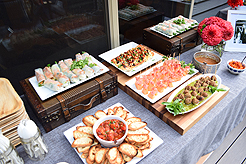 A GARDEN WEDDING RECEPTION